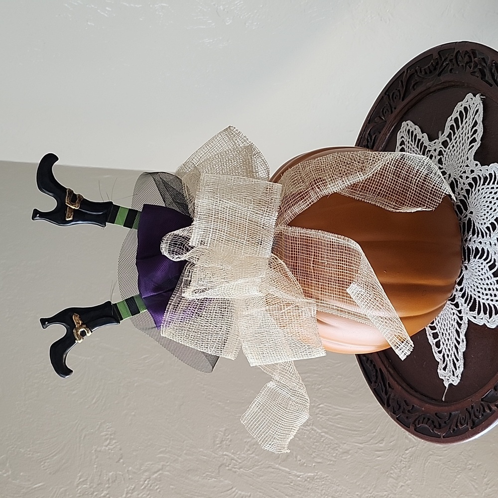 Holiday Witch Pumpkin Decor